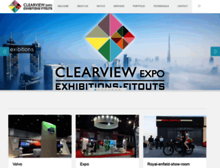 clearviewexpo.ae screenshot