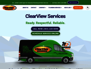 clearviewplumbing.ca screenshot