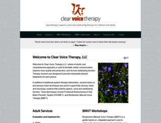 clearvoicetherapy.com screenshot