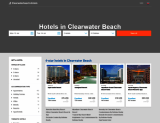 clearwaterbeach-hotels.net screenshot