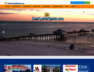 clearwaterbeach.com screenshot