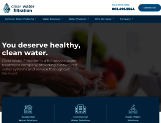 clearwaterfiltration.com screenshot