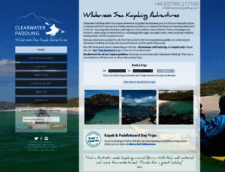 clearwaterpaddling.com screenshot