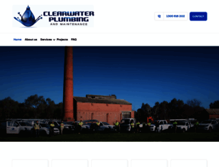 clearwaterplumbing.com.au screenshot