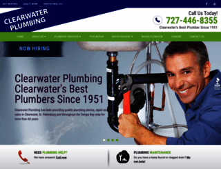 clearwaterplumbing.com screenshot