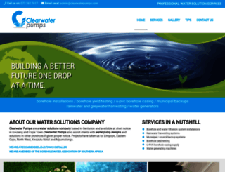 clearwaterpumps.com screenshot