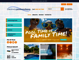 clearwaypools.co.uk screenshot