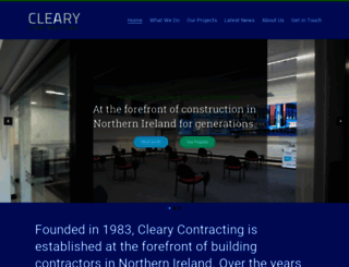 clearycontracting.com screenshot