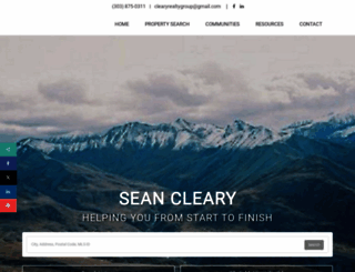 clearyrealtygroup.com screenshot