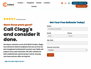 cleggs.com screenshot