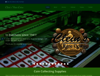 cleinsrarecoins.com screenshot