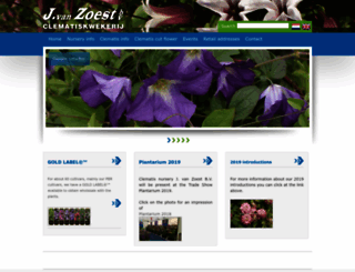 clematisinfo.nl screenshot