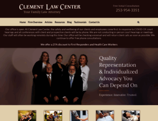 clementlawcenter.com screenshot