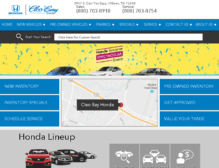 cleobayhonda.com screenshot