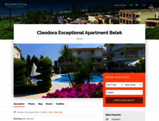 cleodora-exceptional-apartment.belekhotels24.com screenshot