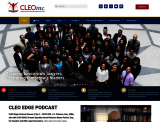 cleoinc.org screenshot