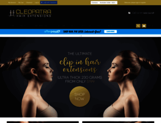cleopatrahairextensions.com.au screenshot