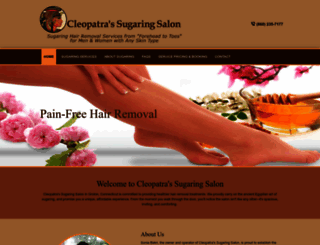 cleopatrasugaringllc.com screenshot