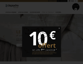 clepsydre.com screenshot