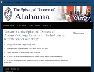 clergy.dioala.org screenshot