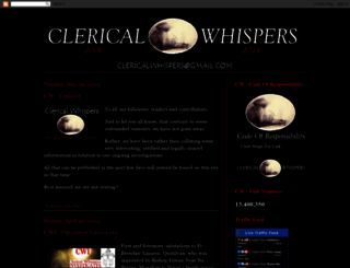 clericalwhispers.blogspot.com screenshot