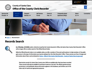 clerkrecordersearch.org screenshot