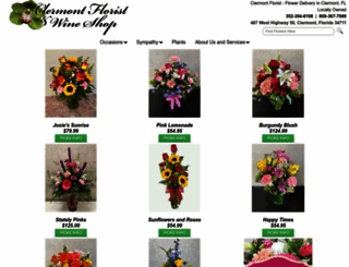 clermontflorist.com screenshot