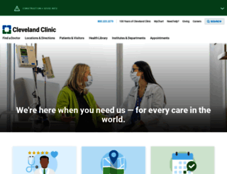 clevelandclinic.com screenshot