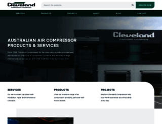 clevelandcompressors.com.au screenshot