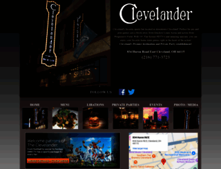 clevelanderbar.com screenshot