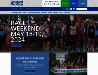 clevelandmarathon.com screenshot