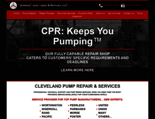 clevelandpumprepair.com screenshot