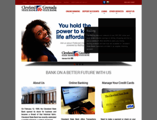 clevelandstatebank.com screenshot
