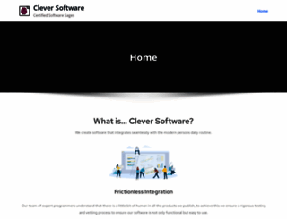 clever-software.co.uk screenshot
