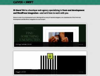 cleverandswift.com screenshot