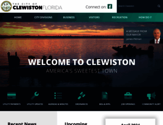 clewiston-fl.gov screenshot