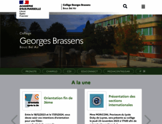 clg-brassens-boucbelair.ac-aix-marseille.fr screenshot
