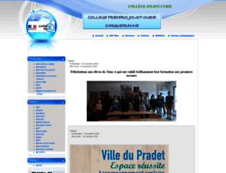 clg-frederic-joliot-curie.ac-nice.fr screenshot