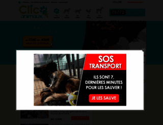 clicanimaux.com screenshot