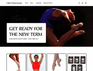 click-dancewear.com screenshot
