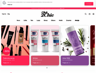 click2chic.si screenshot