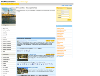 clickalojamientos.com.ar screenshot