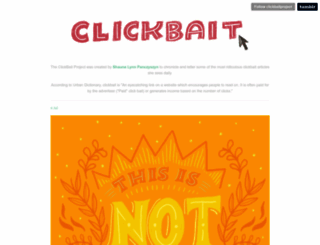 clickbaitproject.com screenshot