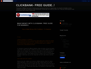 clickbankfornewbeisfreeguide.blogspot.com screenshot