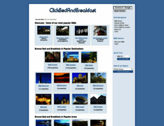 clickbedandbreakfast.co.uk screenshot