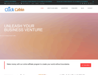 clickcabin.com screenshot