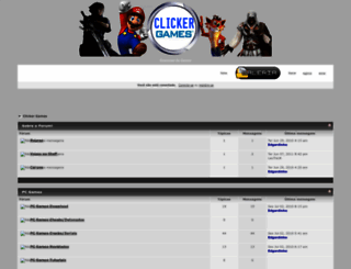clickergames.forumeiros.net screenshot