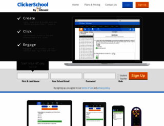 clickerschool.com screenshot