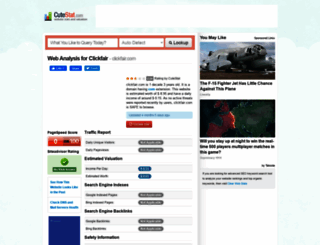 clickfair.com.cutestat.com screenshot