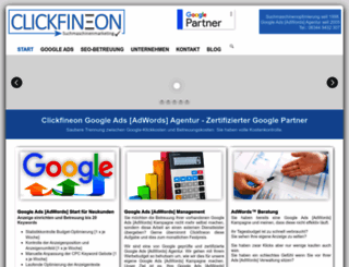 clickfineon-suchmaschinenmarketing.de screenshot